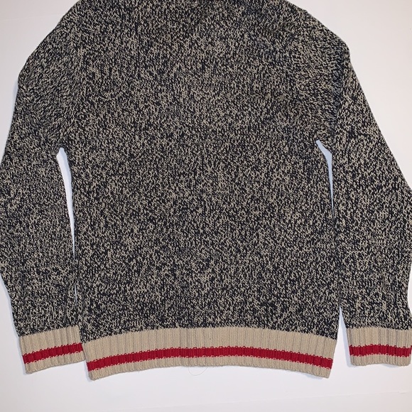 Roots Canada Grey, Cream, and Red Cabin Sweater - Girl’s Size Large - Picture 5 of 8